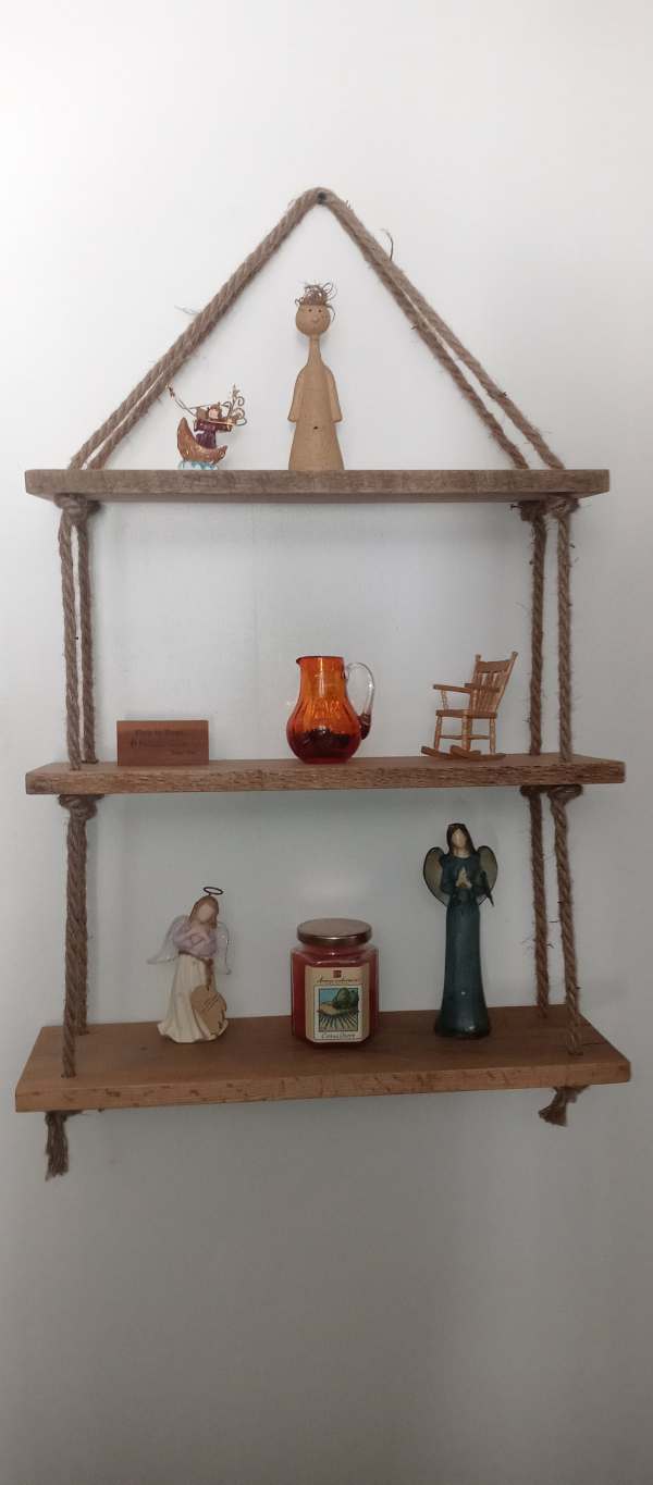 Hanging Rope Shelves