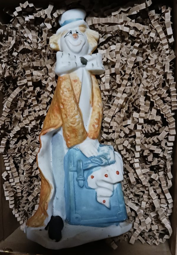 Vintage porcelain clown, 1980s