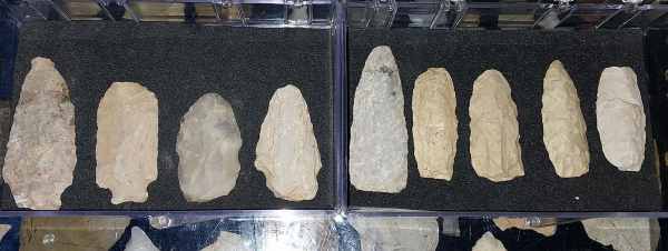 Indian arrowheads, artifacts from Ashe County NC for collectors