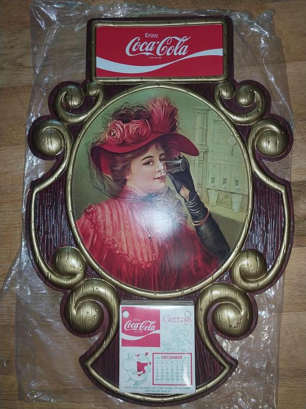 Vintage Coca-Cola Wall Plaque: Victorian Lady